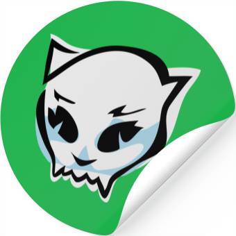 Discover cat skull Stickers