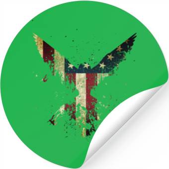 Discover Merica Eagle American eagle with US flag Stickers