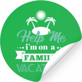Discover Help Family Vacation Stickers