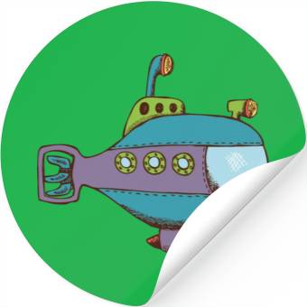 Discover submarine Stickers