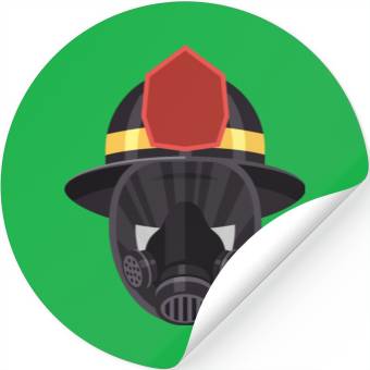 Discover firefighter helmet Stickers