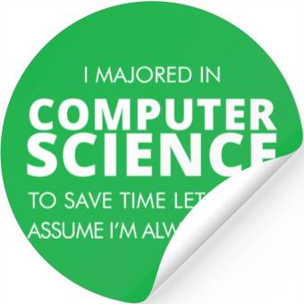 Discover Computer science - i majored in computer science Stickers