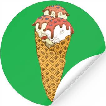 Discover Ice Cream Stickers