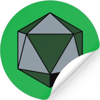 Discover platonic solid Stickers