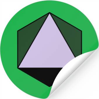Discover platonic solid Stickers