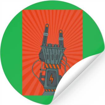 Discover hard rock horns robot Stickers