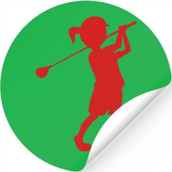 Discover Golf Kid Stickers