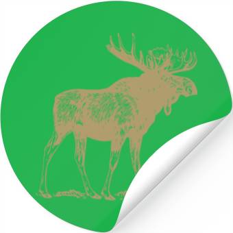 Discover Animals Moose Stickers