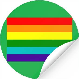 Discover Gay pride rainbow flag Stickers