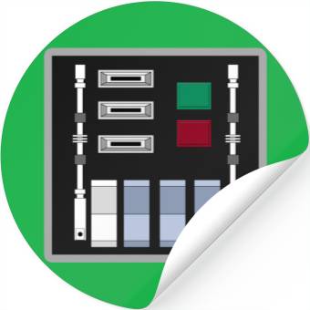 Discover Darth Vader Control Panel - A New Hope Stickers