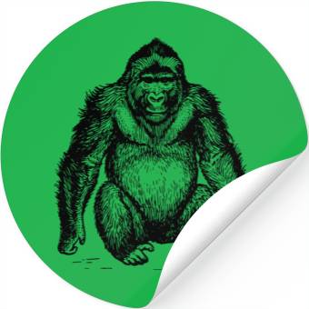 Discover affe monkey gorilla chimp orangutan269 Stickers