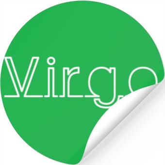Discover Virgo in White Stickers