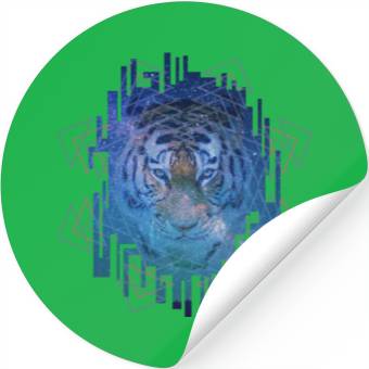 Discover Space Tiger Stickers