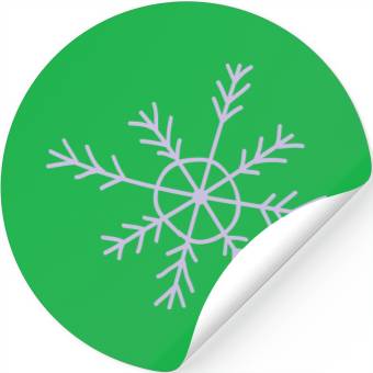 Discover snowflake 3 vectorstock 6438519 Stickers