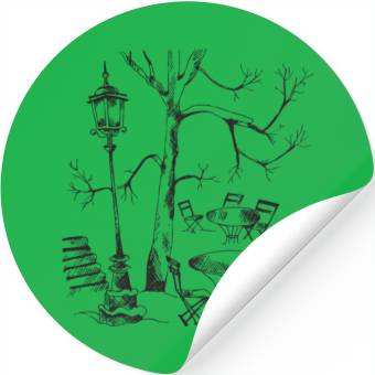 Discover Winter scene Stickers