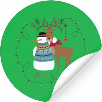 Discover Snowman Stickers
