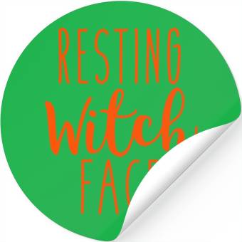 Discover Resting witch face Stickers