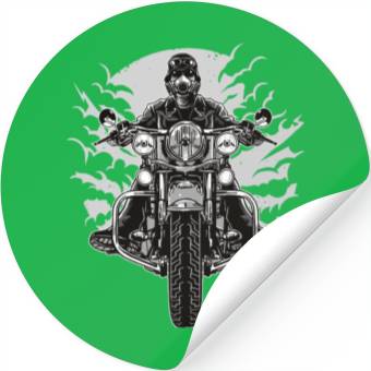 Discover Wild Biker Stickers