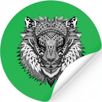 Discover Aztec Lion Stickers