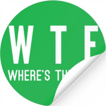 Discover WTF where's the fish Stickers
