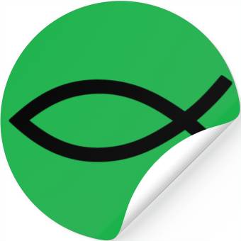 Discover christian symbol fish simple Stickers