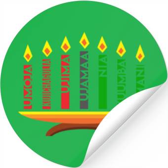 Discover Kwanzaa Holiday Candles Stickers