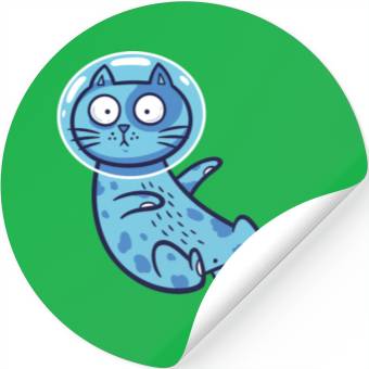 Discover Space cat Stickers
