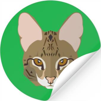 Discover Cat face Stickers