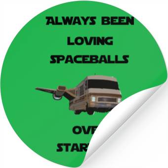 Discover spaceballs over starwars Stickers