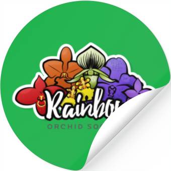 Discover Rainbow Orchid Society Stickers