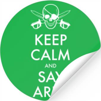 Discover keep calm pirate Stickers
