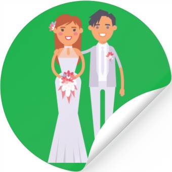 Discover wedding couple Stickers