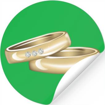 Discover Wedding rings 03 Stickers