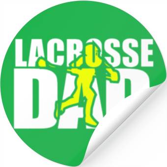 Discover Lacrosse Dad Stickers