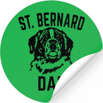 Discover Saint Bernard Dad Stickers