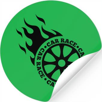 Discover Car race logo Stickers