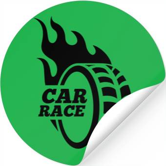 Discover Car race logo Stickers