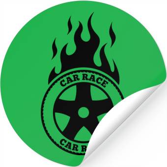 Discover Car race logo Stickers
