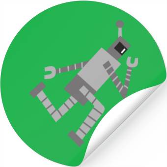 Discover robot dancing Stickers