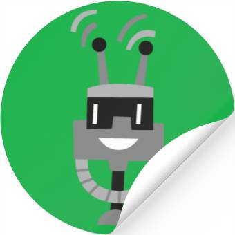 Discover one leg robot Stickers