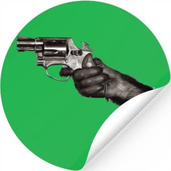 Discover Monkey With Gun Stickers