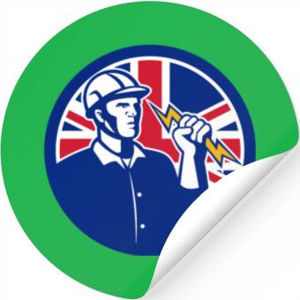 Discover British Power Lineman Stickers