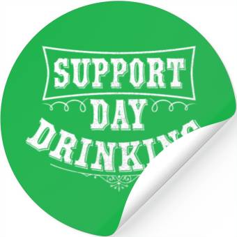 Discover Support Day Drinking Stickers