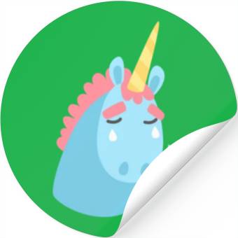 Discover Sad Unicorn Stickers