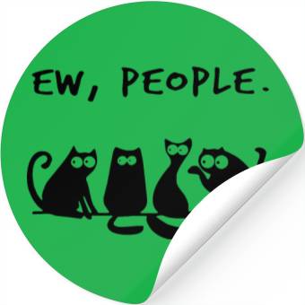Discover ew people cat Stickers