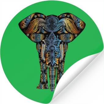 Discover Mandala Elephant Stickers
