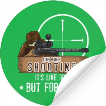Discover Long Range Shooting Gun Hunter Stickers