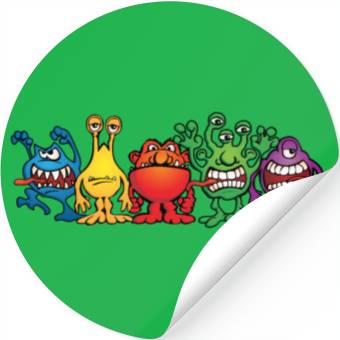 Discover Alien Friends Stickers