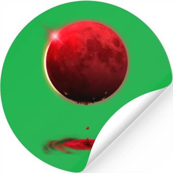 Discover Vampire werewolf blood red moon eclipse Stickers