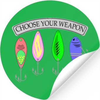 Discover Fishing Lures Stickers